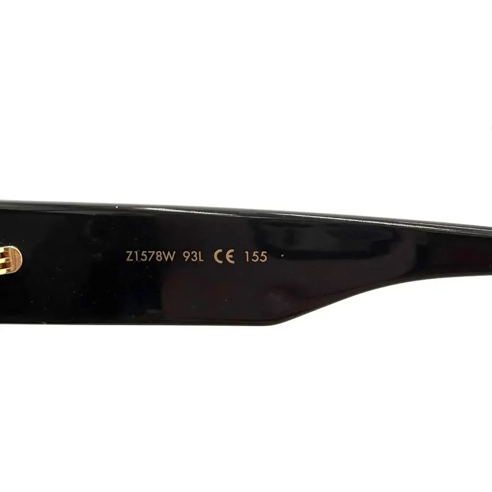 Cyclone Sunglasses With Crystal Monogram in Black